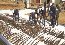 Security operatives destroy 3,000 arms in Kaduna