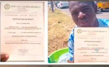 Gov Radd offers employment to First Class Graduate Selling Pure Water