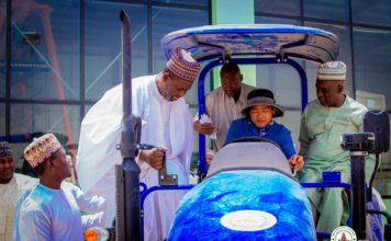 Prof Bakori visits Katsina Tactor. Assembly Plant