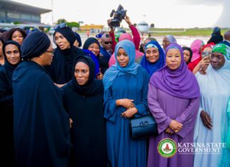 First Lady, Remi Tinubu visits late Buhari family, shares grief , returns to Abuja