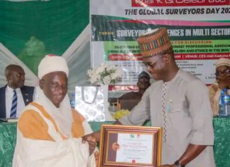 Surveyors honour Iliyasu Kajuru