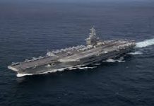 US Navy vessels move to Diego Garcia, further away from Iran